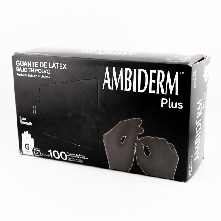 Guantes Plus Negro Grande C/100 Ambiderm