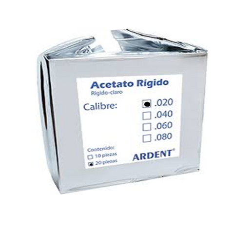 Acetato Rigido #20 C/20 Ardent