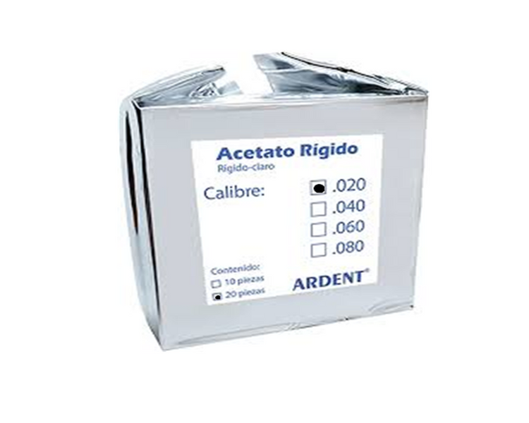 Acetato Rigido #20 C/20 Ardent
