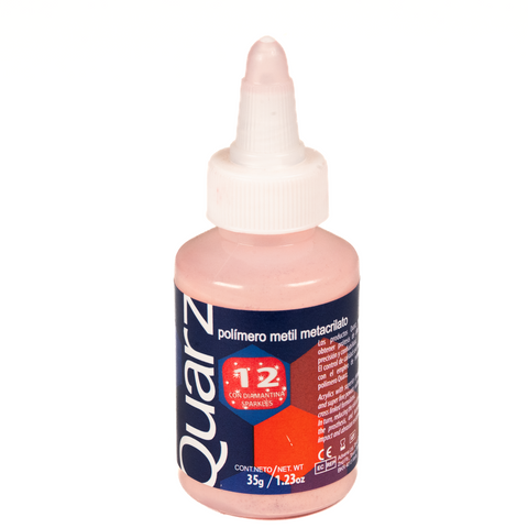 Acrilico Ortodoncia Quarz 35Gr 12 Rojo Diamantina