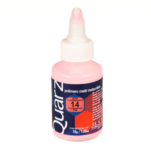 Acrilico Ortodoncia Quarz 35Gr 14 Rosa Fluorescente