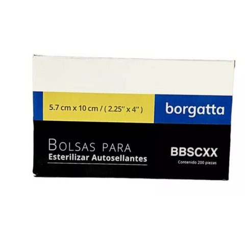 Bolsas P/Esterilizar 5.7 x 10 cm Borgatta