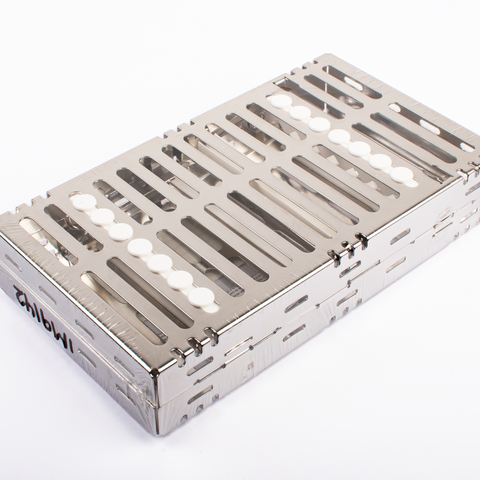 Cassette doble 14 instrumentos blanco Hu-Friedy