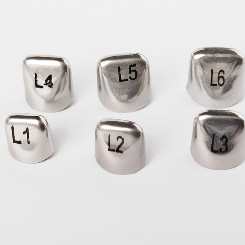 Coronas de Acero de Cromo Anteriores Infantiles