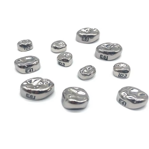 Coronas de Acero Cromo Posteriores Infantiles 3M