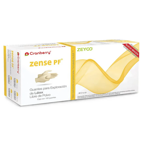 Guante Zense S/Polvo Cranberry M