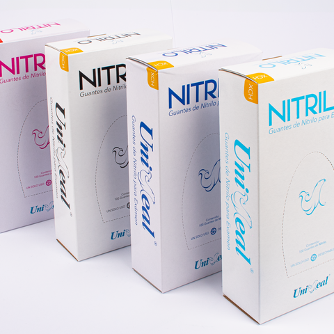Guante Nitrilo Xch Con 100 Piezas