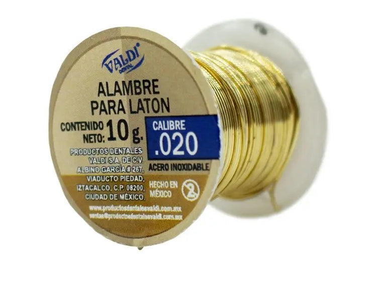 ROLLO DE ALAMBRE DE LATON 0.20