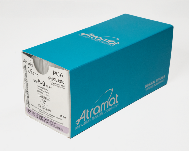 Sutura Atramat - Absorbible - Poliglicolico 5-0