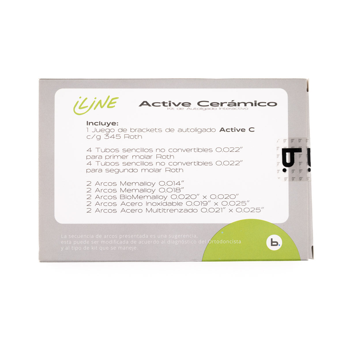 Kit Brackets Autoligado Interactivo Active Ceramico 0.22