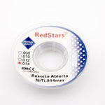 Resorte Abierto Niti .014 Red Stars