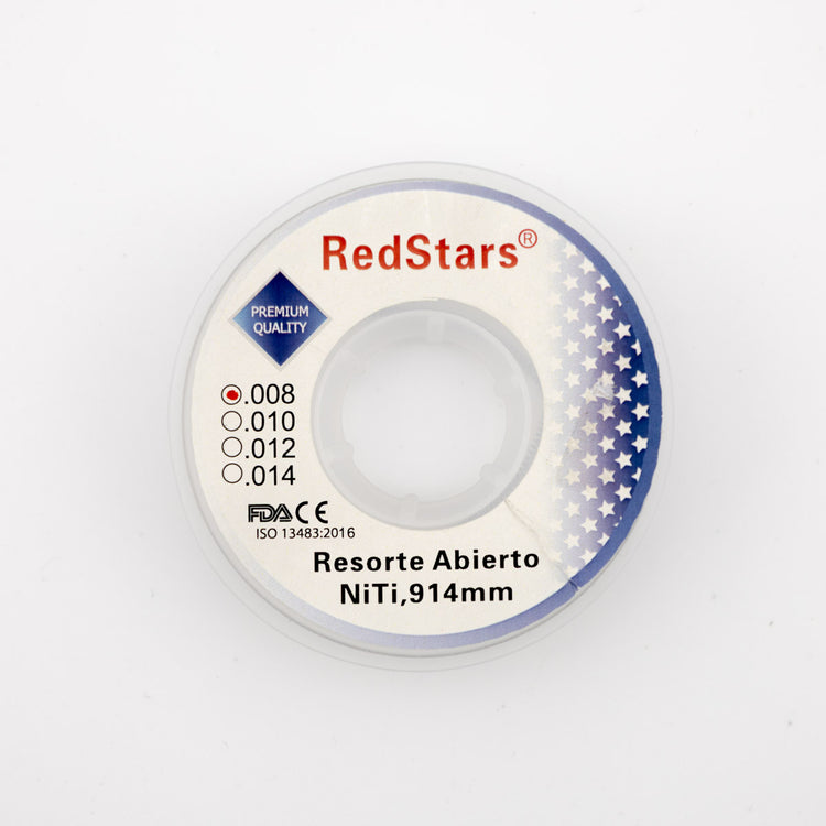 Resorte Abierto Niti .008 Red Stars