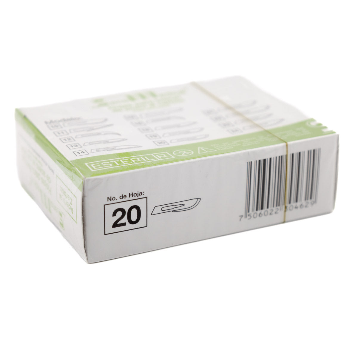 Hoja Bisturi #20 Sensimedical De Acero Al Carbon C/100