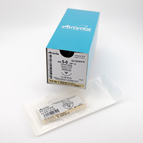 Sutura Atramat - absorbible - Catgut Crómico