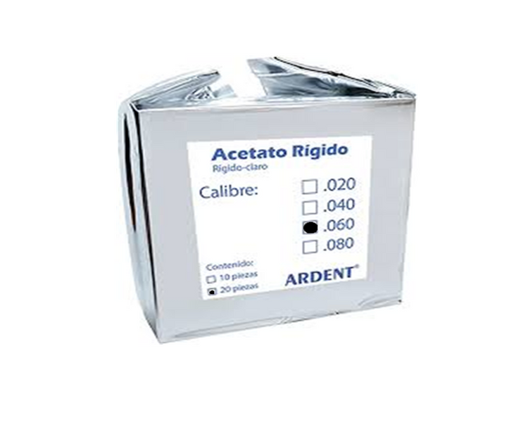 Acetato Rigido #60 C/20 Ardent