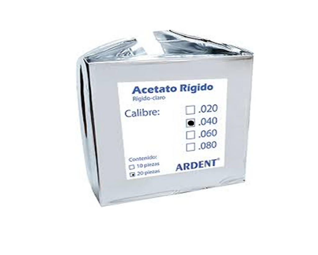 Acetato Rigido #40 C/20 Ardent
