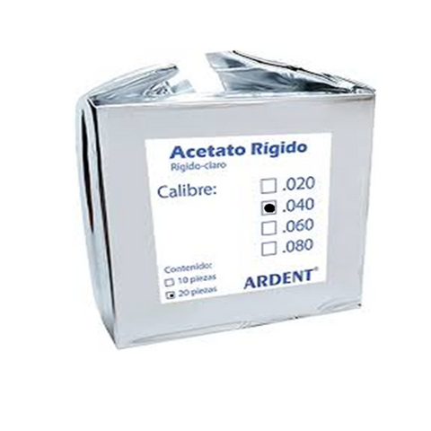 Acetato Rigido #40 C/20 Ardent