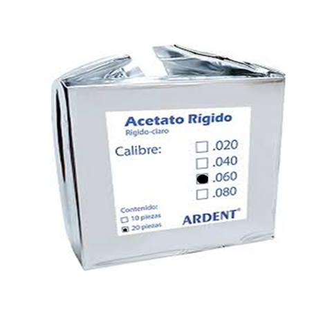 Acetato Rigido #60 C/20 Ardent