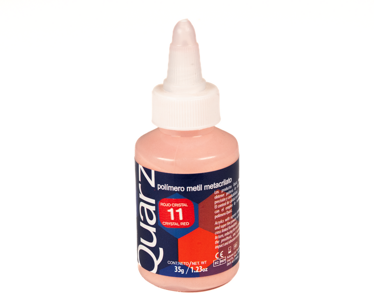 Acrilico Ortodoncia Quarz 35Gr 11 Rojo Cristal