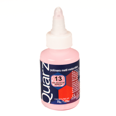Acrilico Ortodoncia Quarz 35Gr 13 Rosa Con Diamantina