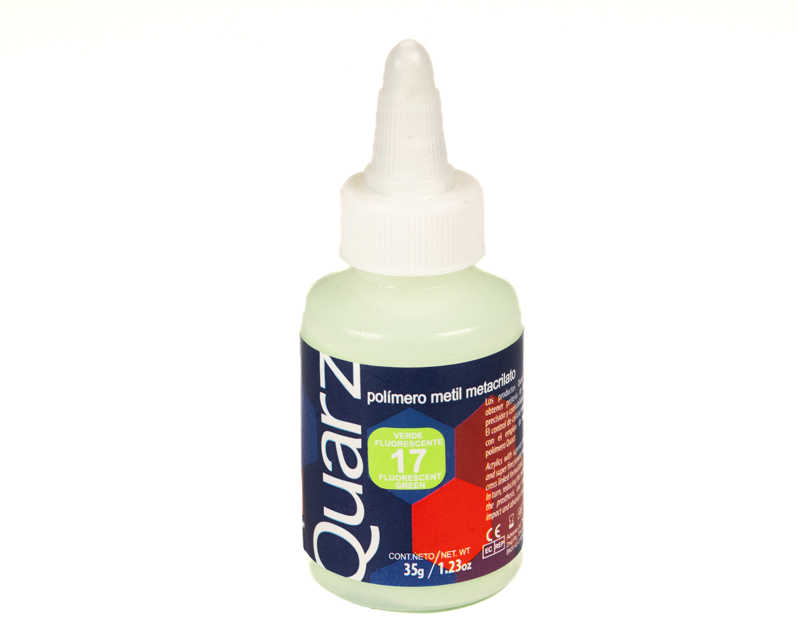 Acrilico Ortodoncia Quarz 35Gr 17 Verde Fluorecente