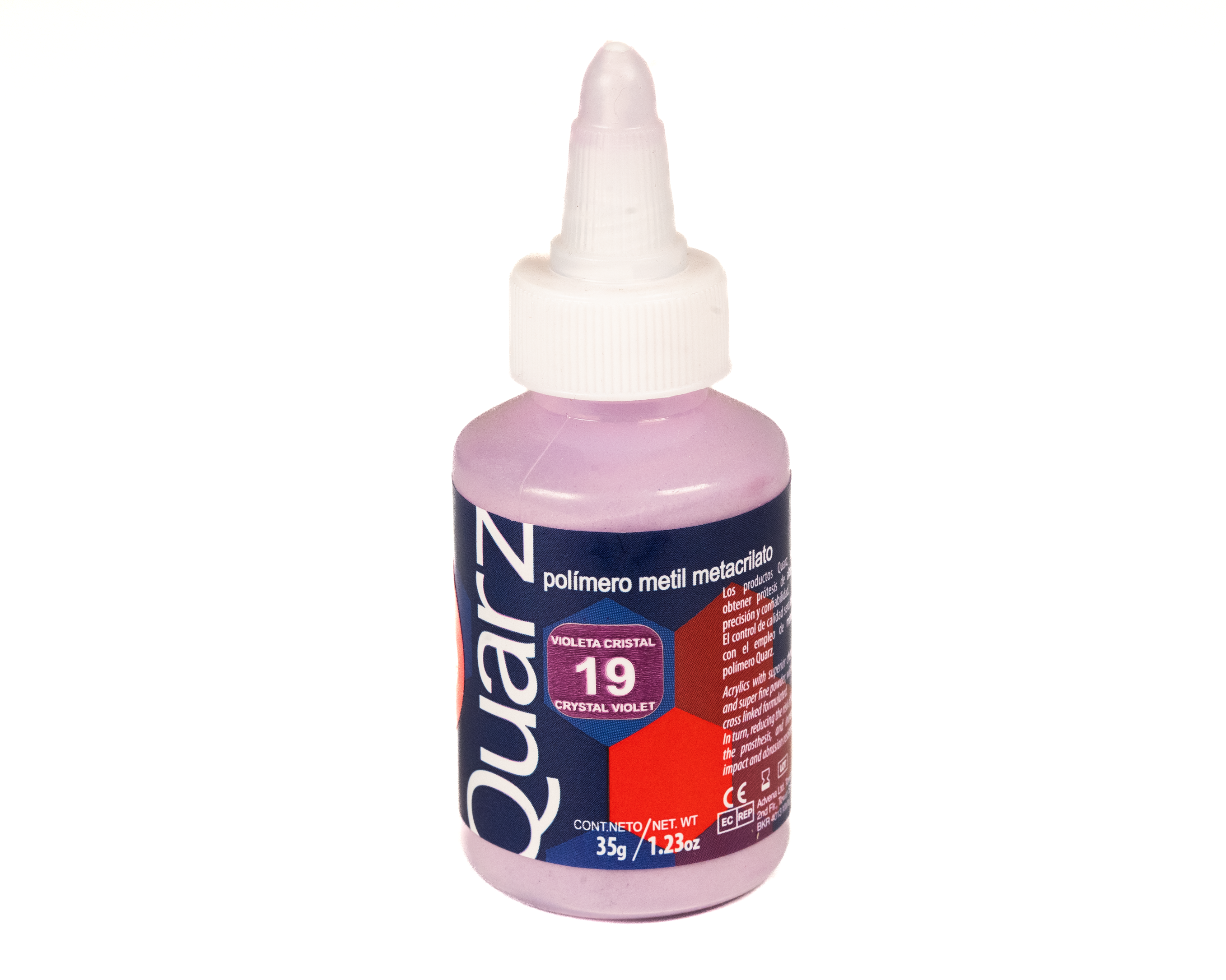 Acrilico Ortodoncia Quarz 35Gr 19 Violeta