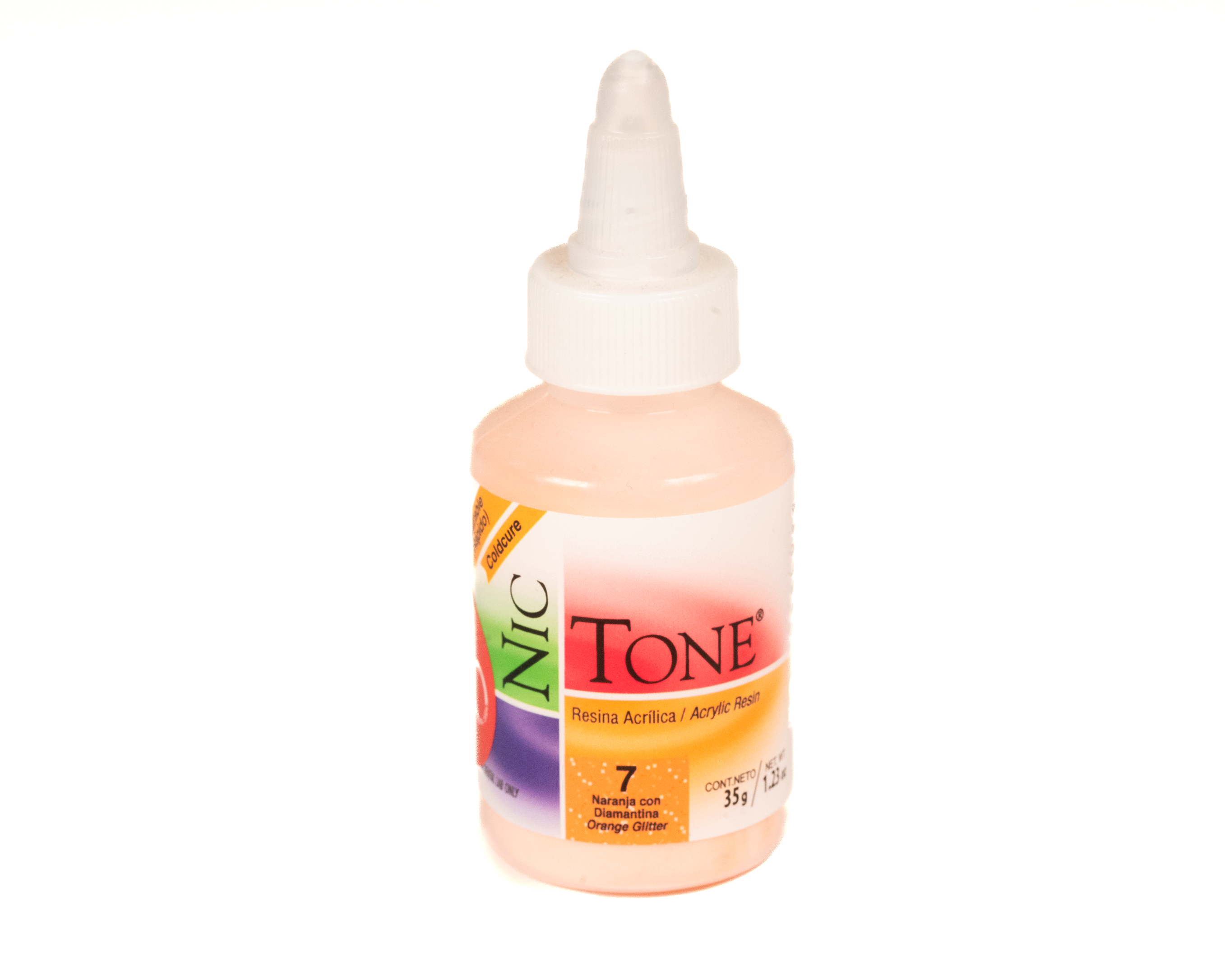 Acrilico Ortodoncia Nictone 35Gr #7 Naranja Diamantina