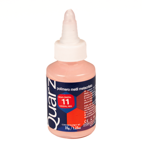 Acrilico Ortodoncia Quarz 35Gr 11 Rojo Cristal