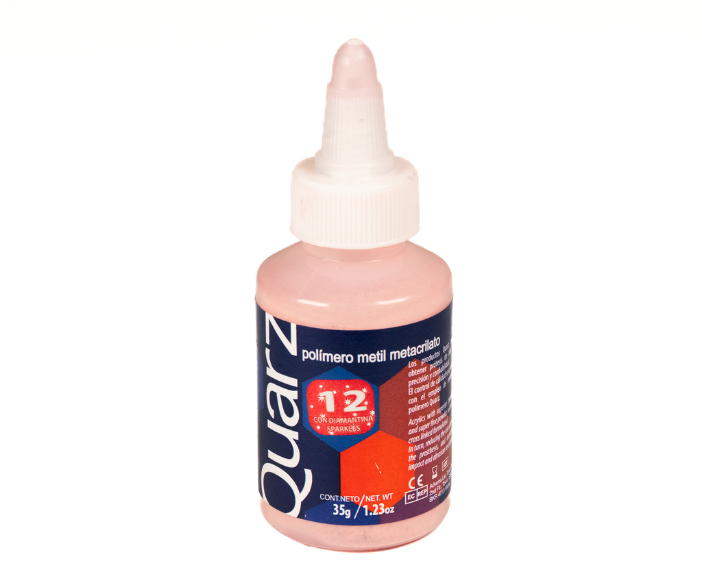 Acrilico Ortodoncia Quarz 35Gr 12 Rojo Diamantina