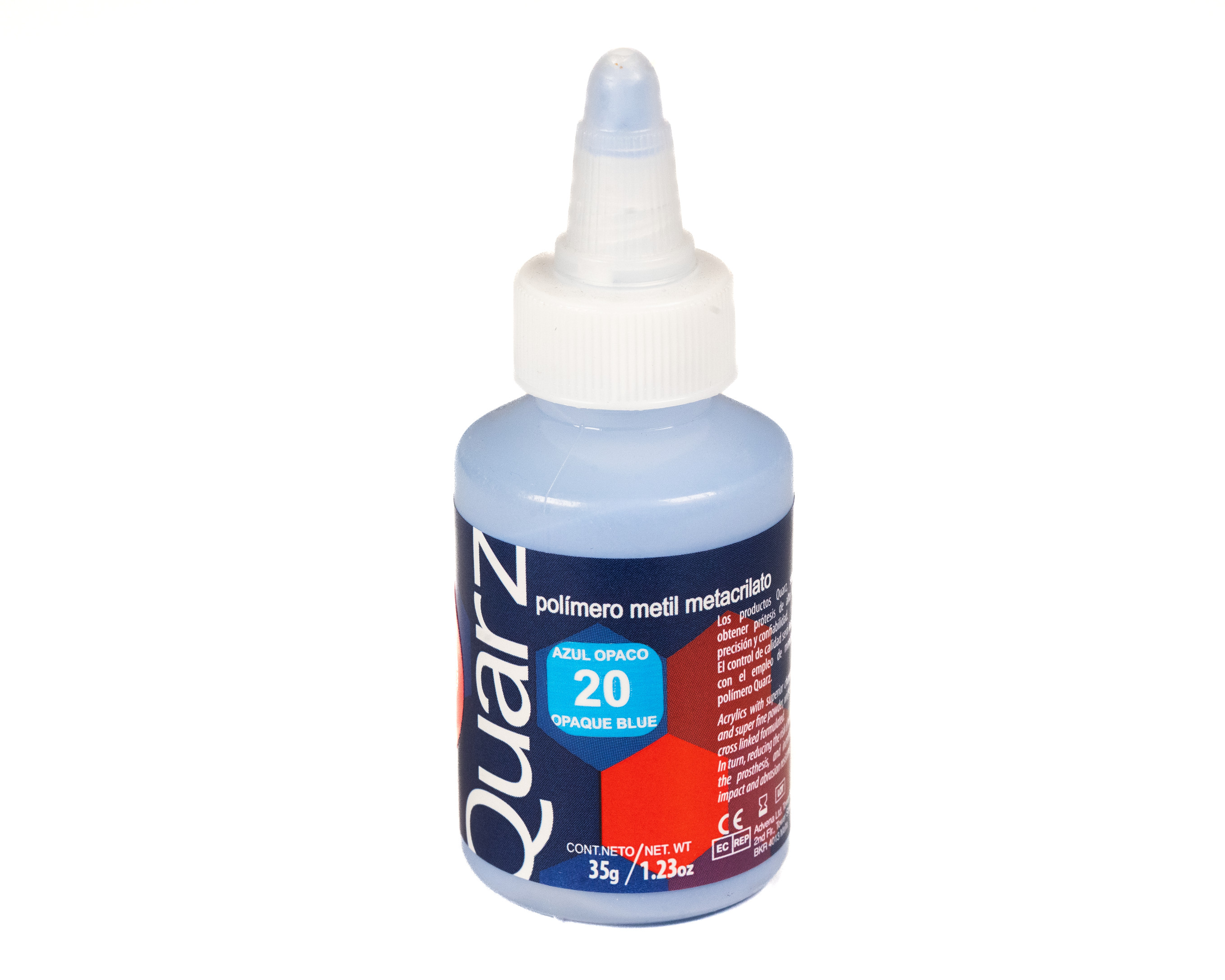 Acrilico Ortodoncia Quarz 35Gr 20 Azul Opaco