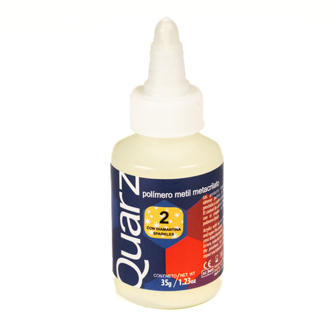 Acrilico Ortodoncia Quarz 35Gr 2 Amarillo Diamantina
