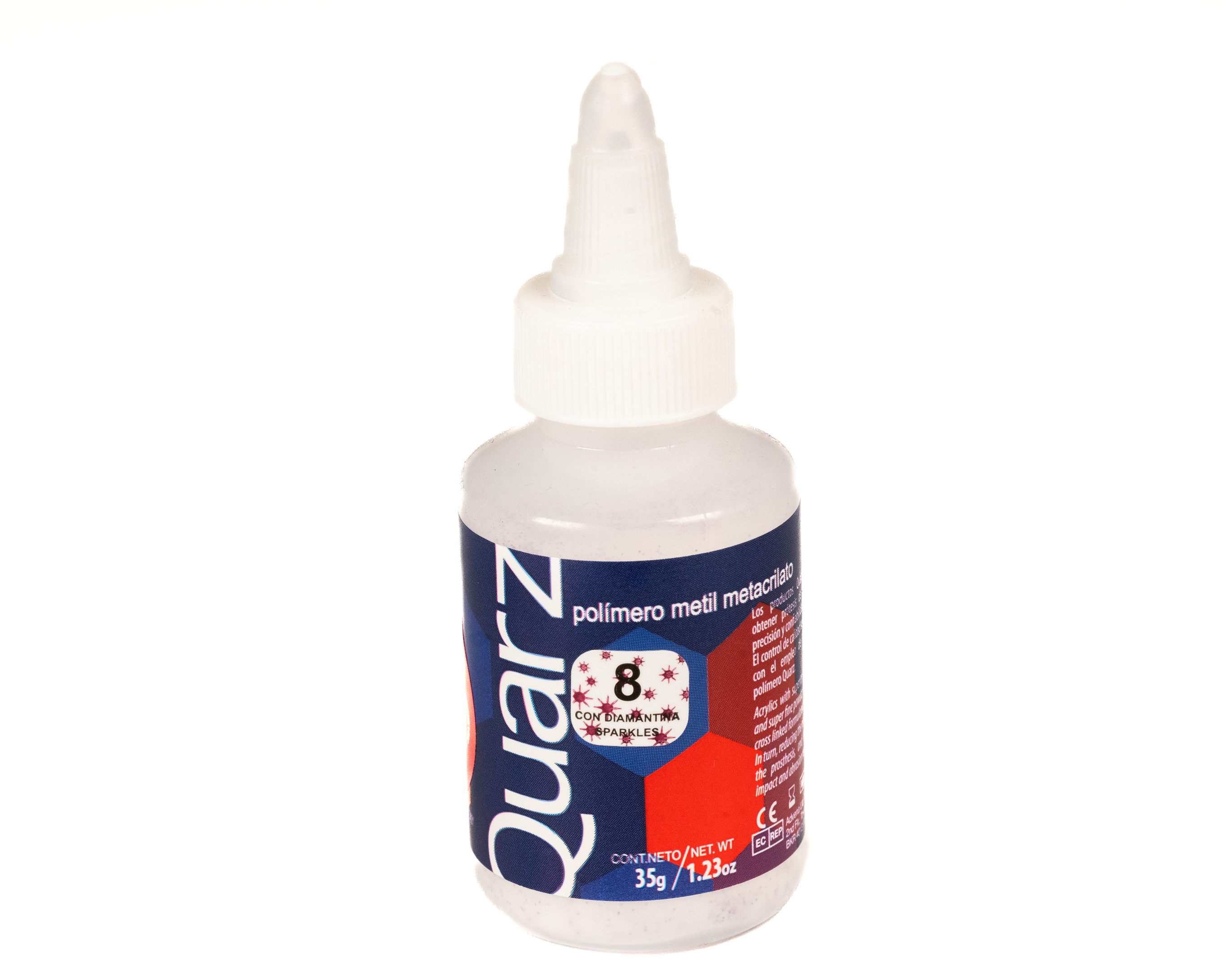 Acrilico Ortodoncia Quarz 35Gr 8 Lila Diamantina