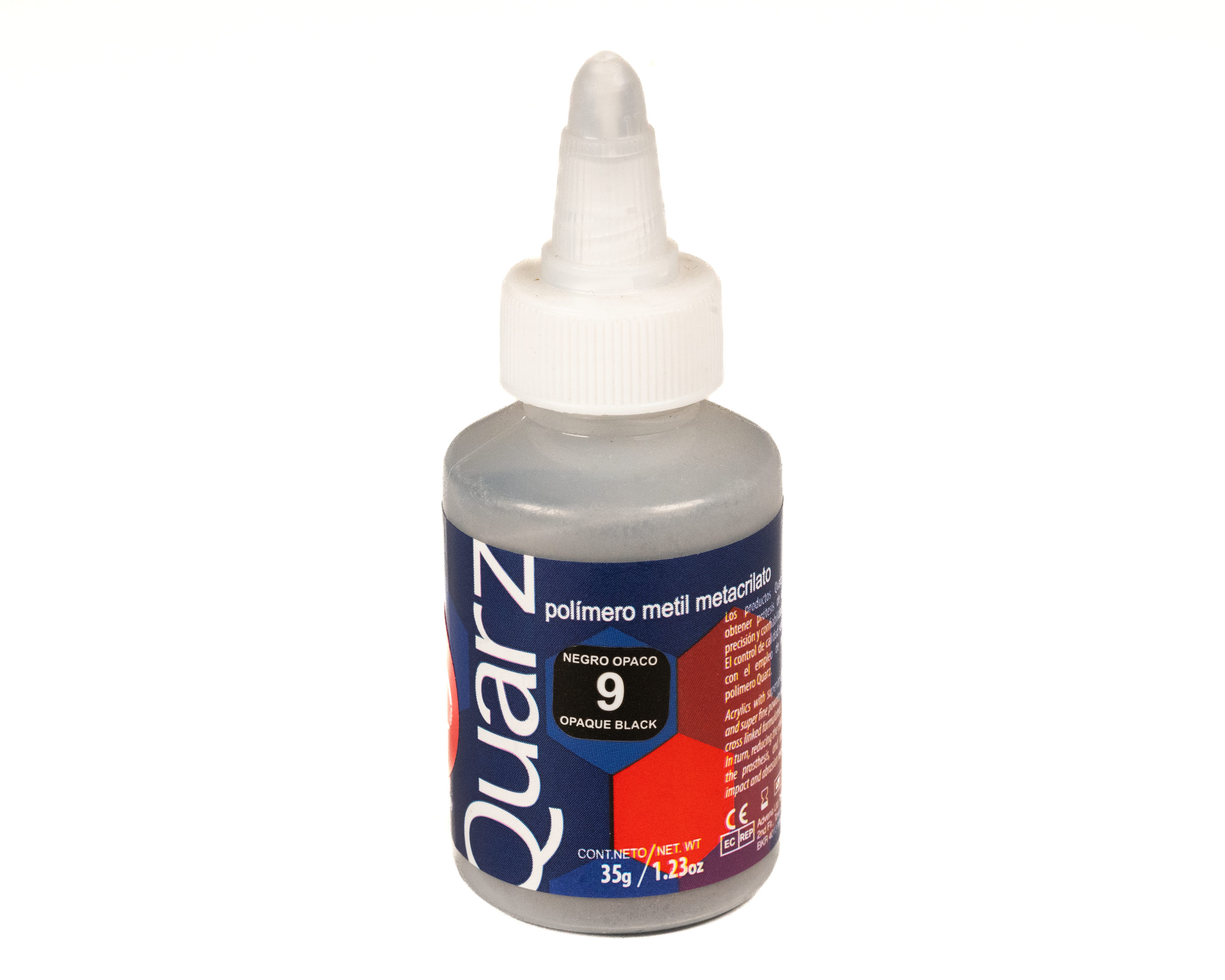 Acrilico Ortodoncia Quarz 35Gr 9 Negro Opaco