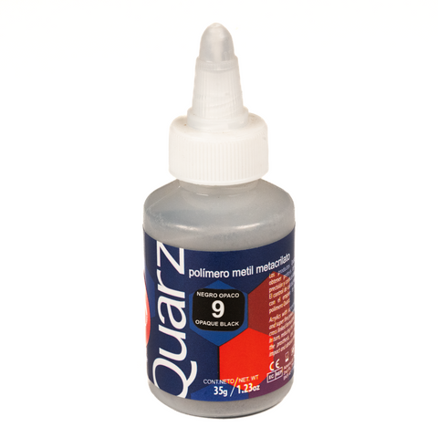 Acrilico Ortodoncia Quarz 35Gr 9 Negro Opaco