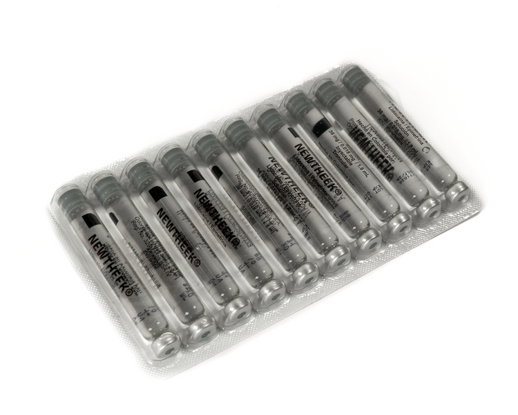 Anestesia Newtheek vidrio - lidocaina c/ epinefrina 2% - pz