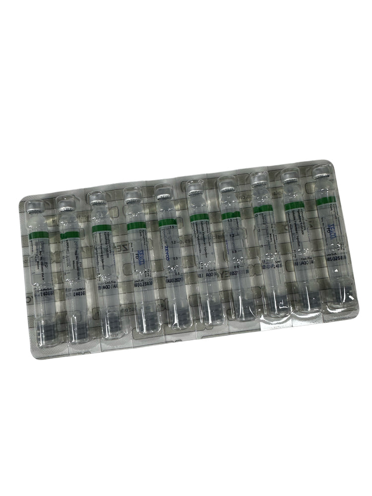 Anestesia Zeyco FD plástico - lidocaina c/epinefrina 2% - pz