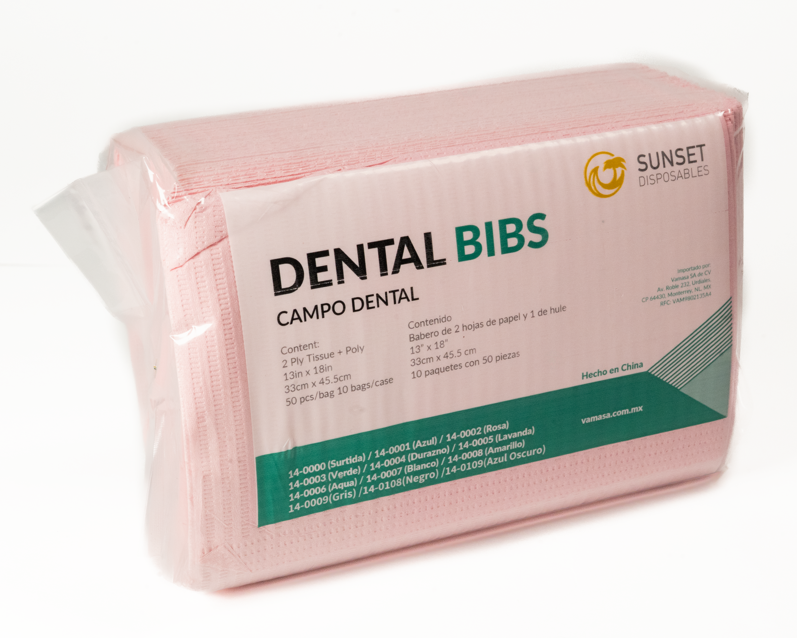 Campos Desechables Sunset 50 pz