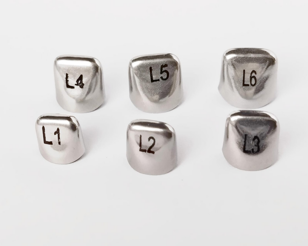 Coronas de Acero de Cromo Anteriores Infantiles