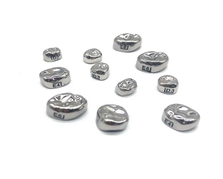 Coronas de Acero Cromo Posteriores Infantiles 3M