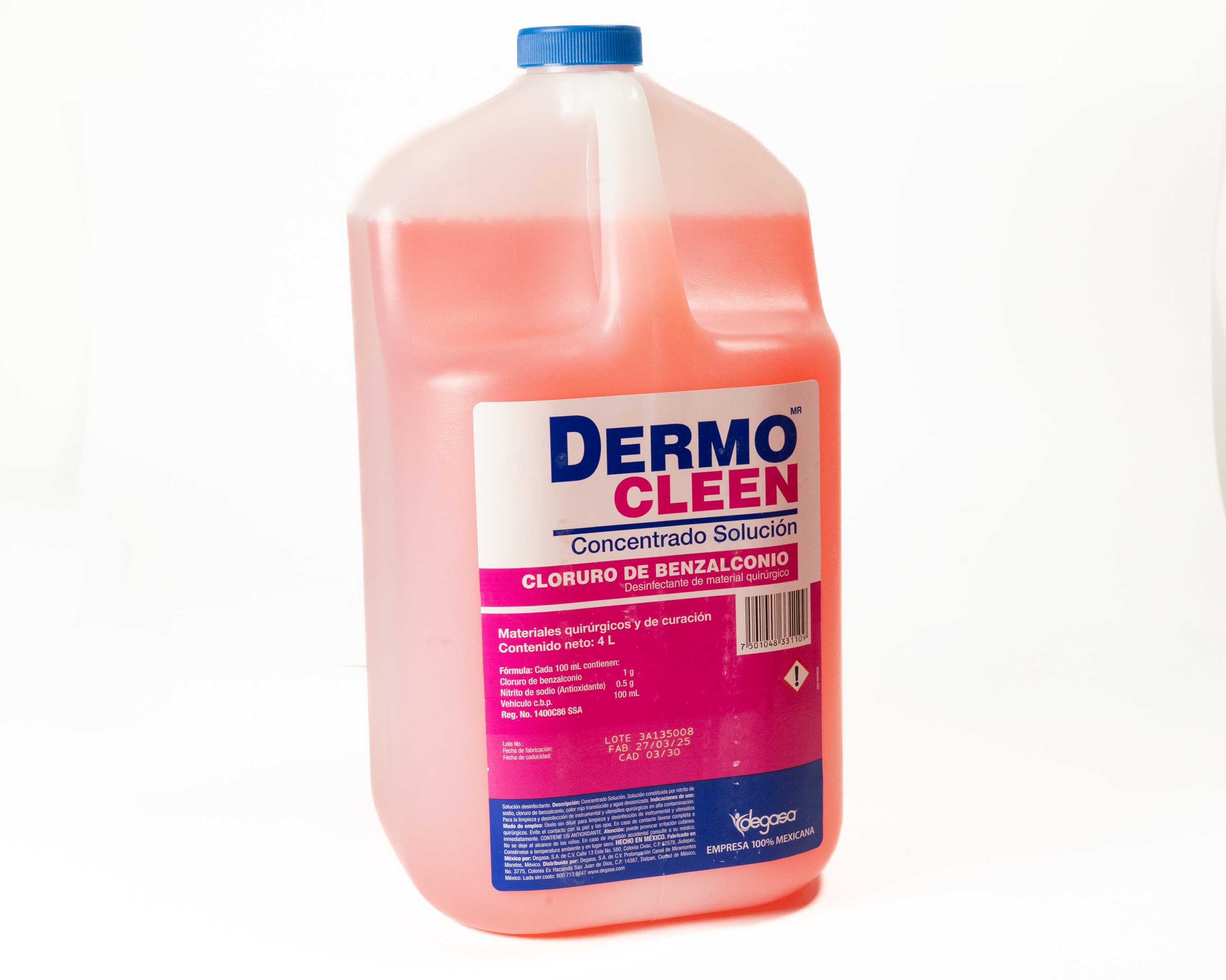 Dermocleen 4 Litros Solucion Antiseptica Y Desinfectante