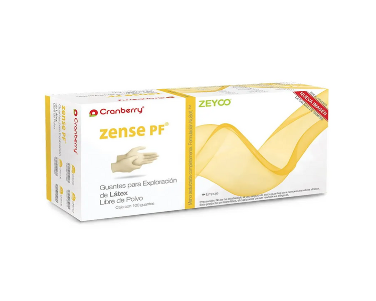 Guante Zense S/Polvo Cranberry M