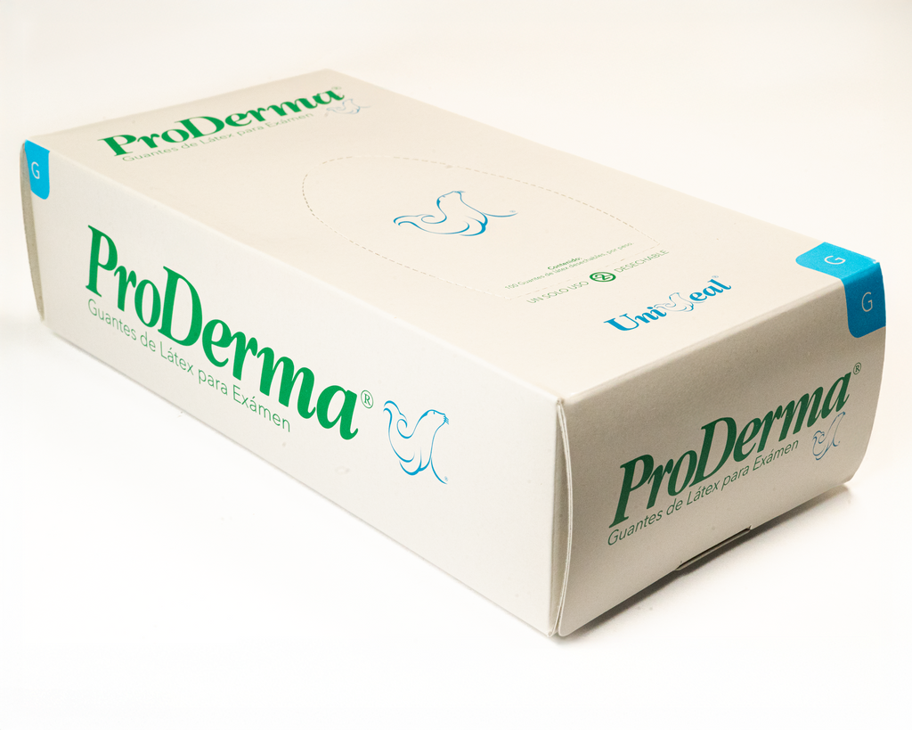Guantes Examen Latex C/100 Proderma