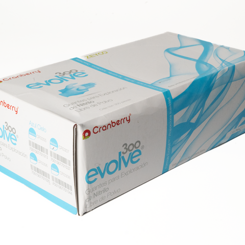 Guantes Nitrilo Evolve 300 Azul Cielo