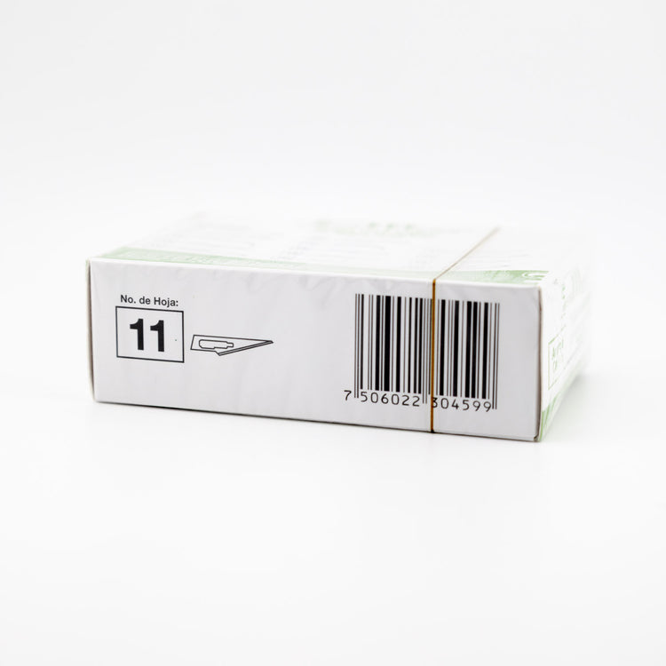 Hoja Bisturi #11 Sensimedical De Acero Al Carbon - C/100