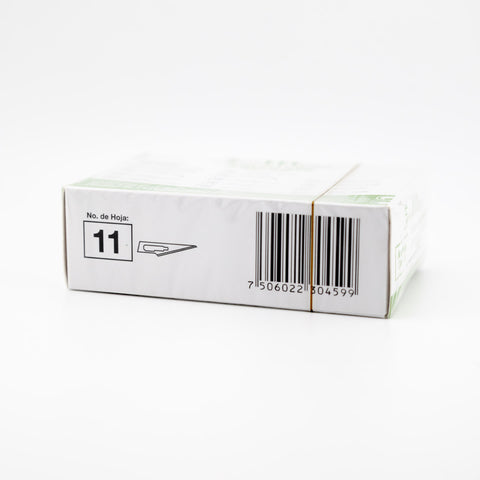 Hoja Bisturi #11 Sensimedical De Acero Al Carbon - C/100