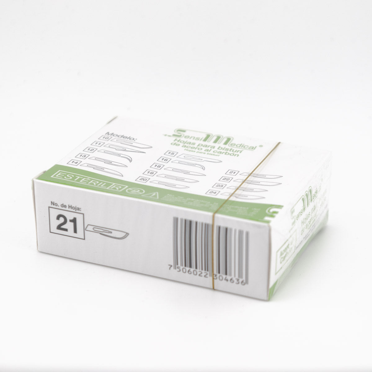 Hoja Bisturi #21 Sensimedical De Acero Al Carbon C/100