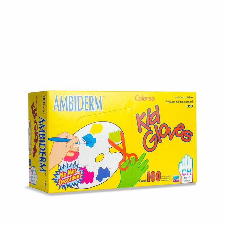 GUANTE AMBIDERM COLOR C/100 KID GLOVES/COLORFULL