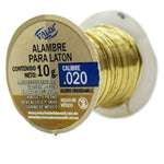 ROLLO DE ALAMBRE DE LATON 0.20