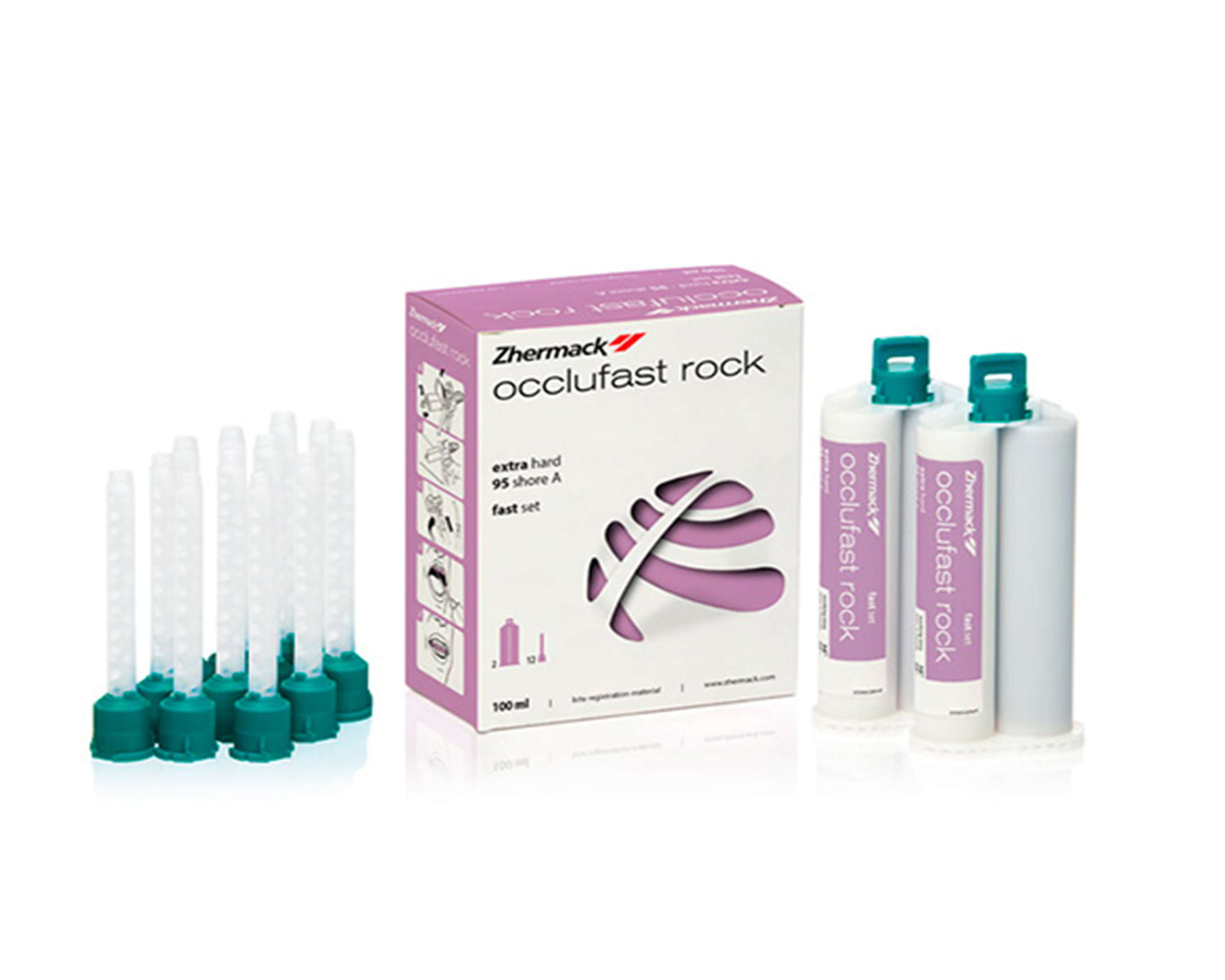 Occlufast Rock  Zhermack C/2 Cartuchos Silicona