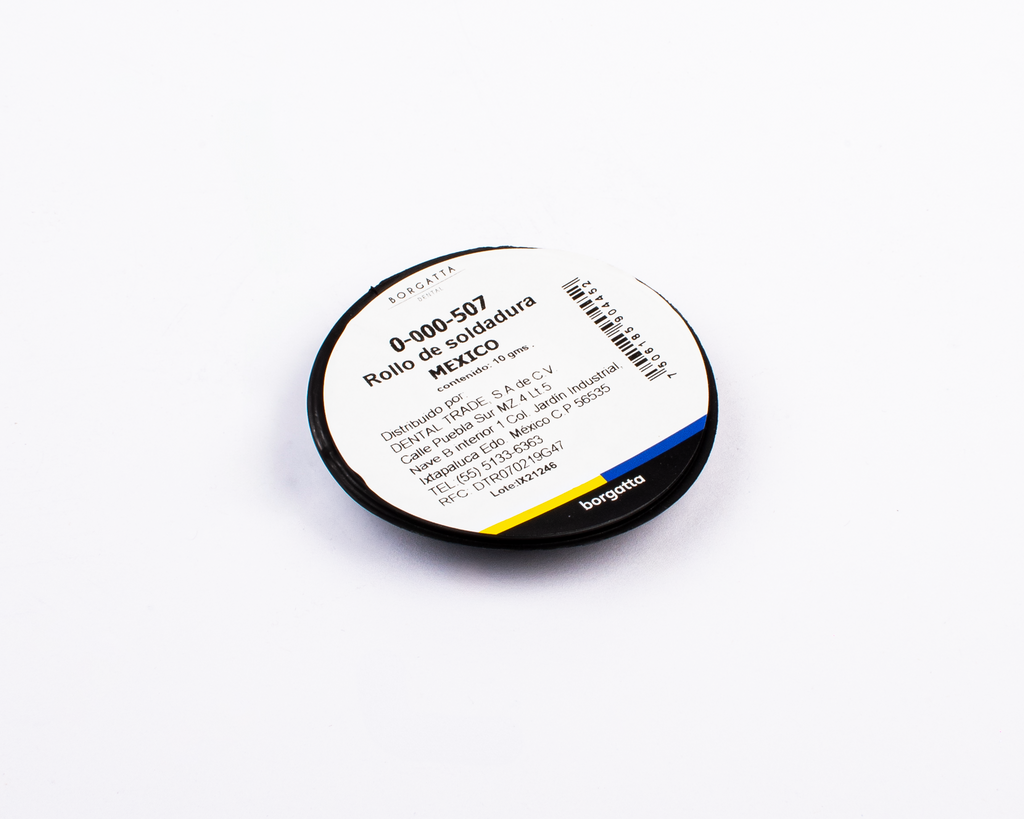 Rollo Soldadura 10g Borgatta